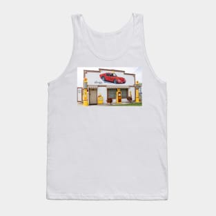 Restored Route 66 garage at Dwight. Tank Top